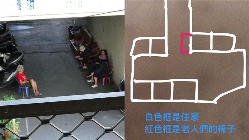 婆媽拿藤椅坐巷口很擋路？網友全打臉