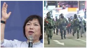 ▲葉毓蘭、港警（組合圖，資料畫面）