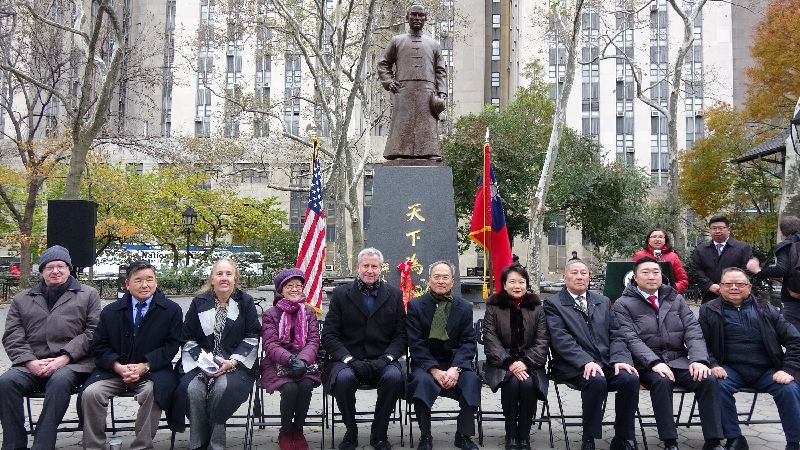 8年努力實現　國父銅像永久豎立紐約