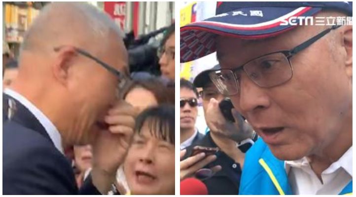 吳敦義抱支持者痛哭！網嚇傻：戲精嗎