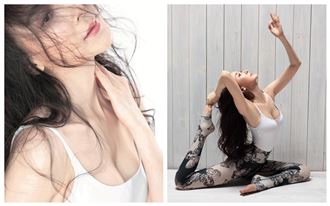 挑戰超難鴿王式！蕭薔年曆爆乳露深溝