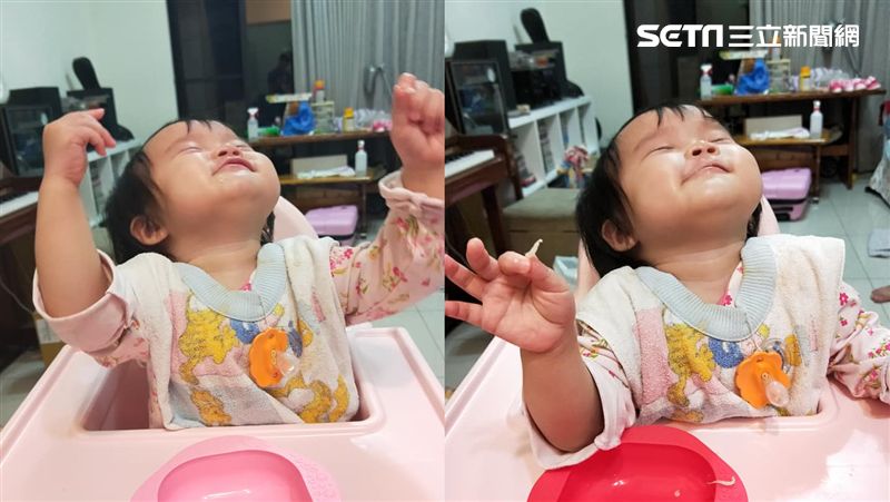1歲女吃魩仔魚「銷魂神情」萌翻網