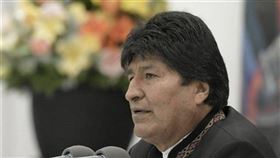 瓜地馬拉原住民,街頭遊行,相挺,玻利維亞前總統,莫拉萊斯(圖/中央社)