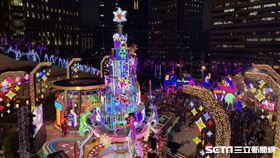 統一時代百貨聖誕點燈活動。