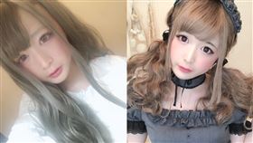 偽娘,化妝,扮裝,女裝,技巧,鼻影,大叔,鬍鬚,ひめにぃ,少女,日本, 圖／翻攝自ひめにぃ推特