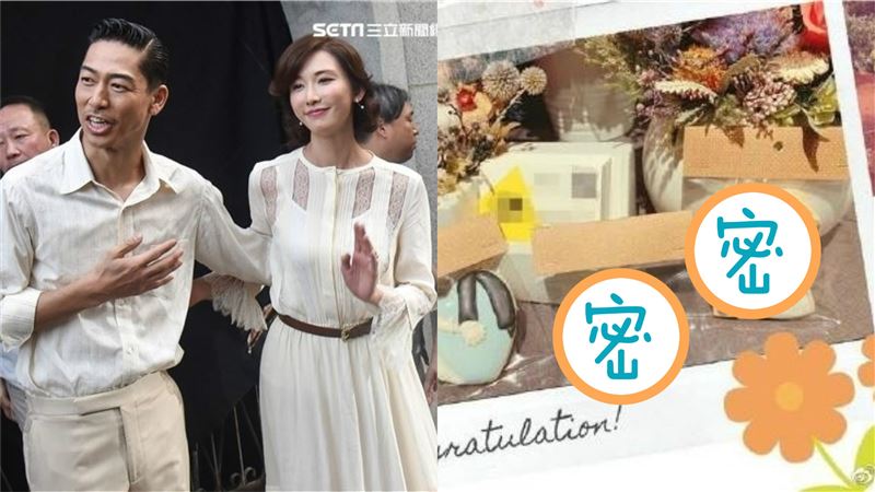 婚宴甜品？林志玲夫妻Q版糖霜餅曝光