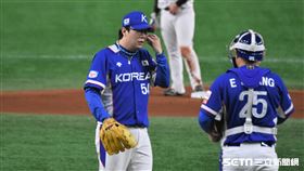 ▲12強冠軍戰韓國先發投手梁玹種。（圖／記者王怡翔攝影)