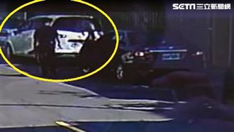 神術！男開車迴轉彎太大　撞路車肇逃