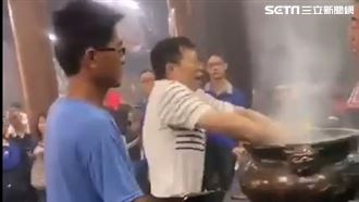 鐵砂掌翻香爐對神明大不敬　男下場慘