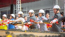 蔡英文、台中機場（圖／總統府提供）