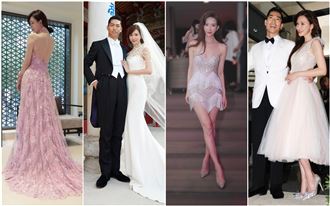 五套婚紗總整理！林志玲婚禮如時尚秀