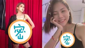 蕾菈身穿黑色透視感馬甲衣氣勢十足。（圖／翻攝自蕾菈IG）