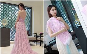 林志玲中式婚紗（夏姿提供）