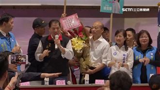 韓國瑜輔選 里長致詞遭韓粉噓下台