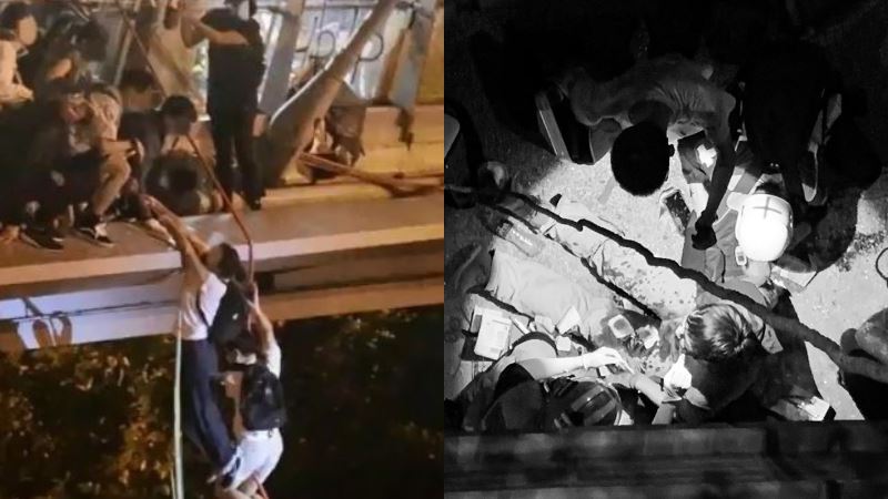 理大學生垂降逃出校園　市民機車接送