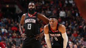 James Harden與Russell Westbrook。（圖／翻攝自火箭推特）