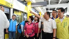 新北捷運環狀線降噪有成 侯友宜視察力拚年底通車（圖／新北市政府）