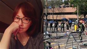 港人反抗／「萬老師」看反送中血戰！不捨落淚：心像被撕裂（圖／翻攝自郭昱晴臉書）