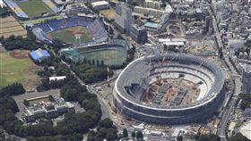 ▲2020東京奧運主場館，造價440億台幣11月底如期完工。（圖／美聯社／達志影像）