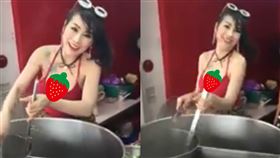 麵攤,老闆娘,上圍,搖晃,下麵　圖／翻攝加藤軍路邊隨手拍