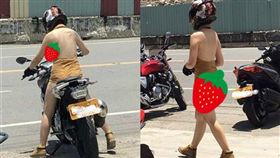 正妹重機騎士穿著超火辣。（圖／翻攝自爆廢公社）
