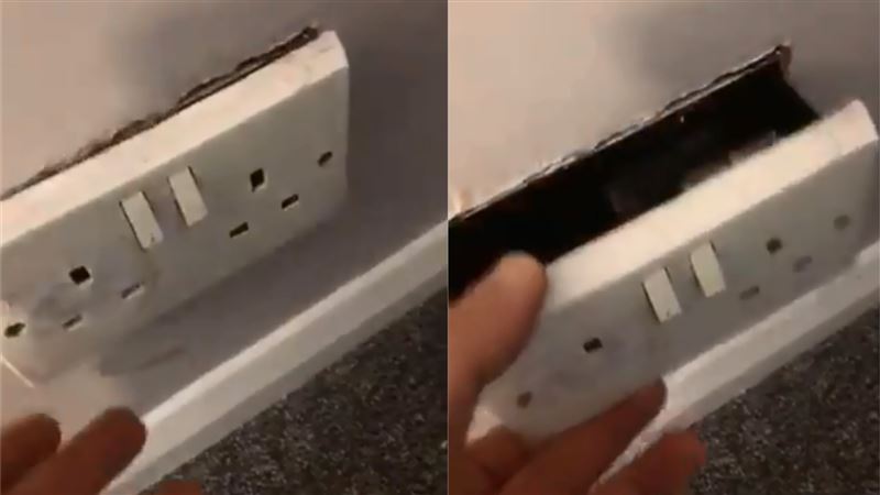 插座沒電！水電工一拆驚見「保險箱」