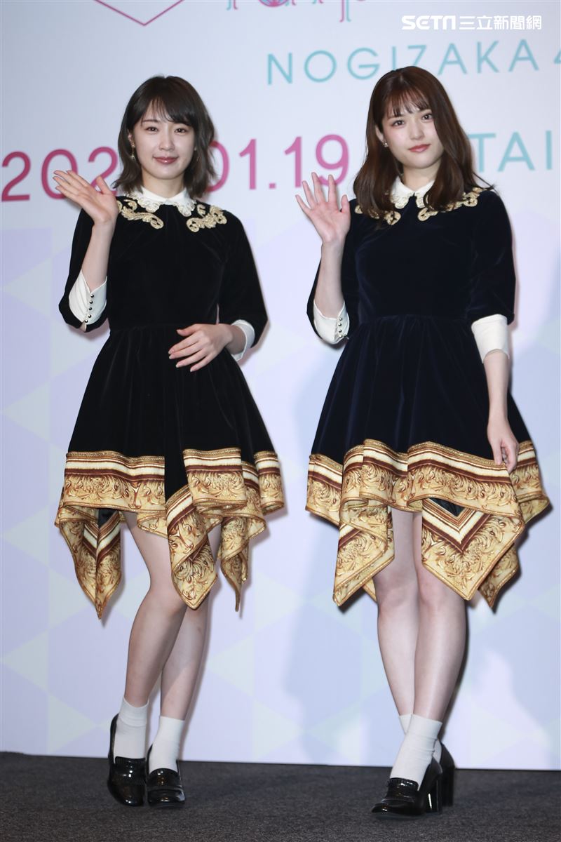 乃木坂46將於明年與粉絲們再度相約台北小巨蛋，成員高山一實、松村沙友理特別來台宣傳。（圖／記者林士傑攝影）