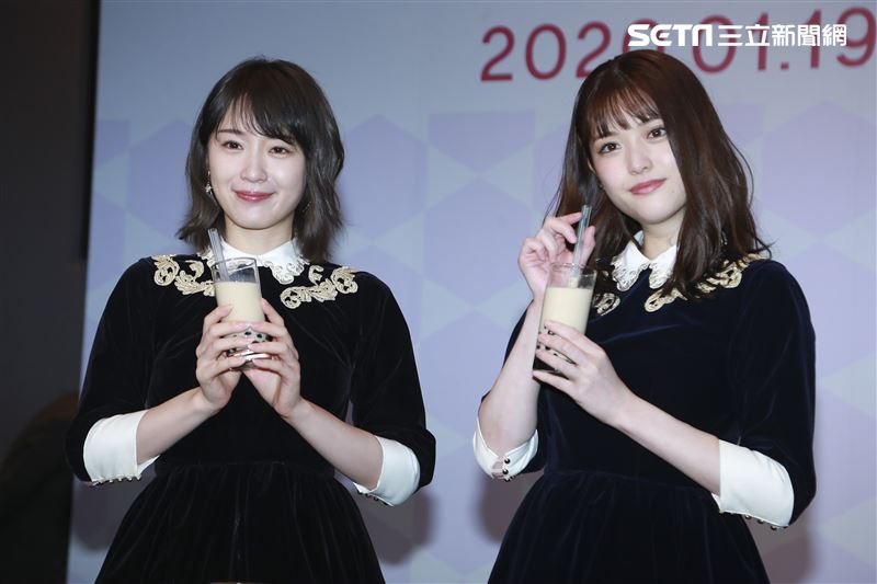 乃木坂46將於明年與粉絲們再度相約台北小巨蛋，成員高山一實、松村沙友理特別來台宣傳。（圖／記者林士傑攝影）