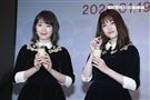 乃木坂46將於明年與粉絲們再度相約台北小巨蛋，成員高山一實、松村沙友理特別來台宣傳。（圖／記者林士傑攝影）