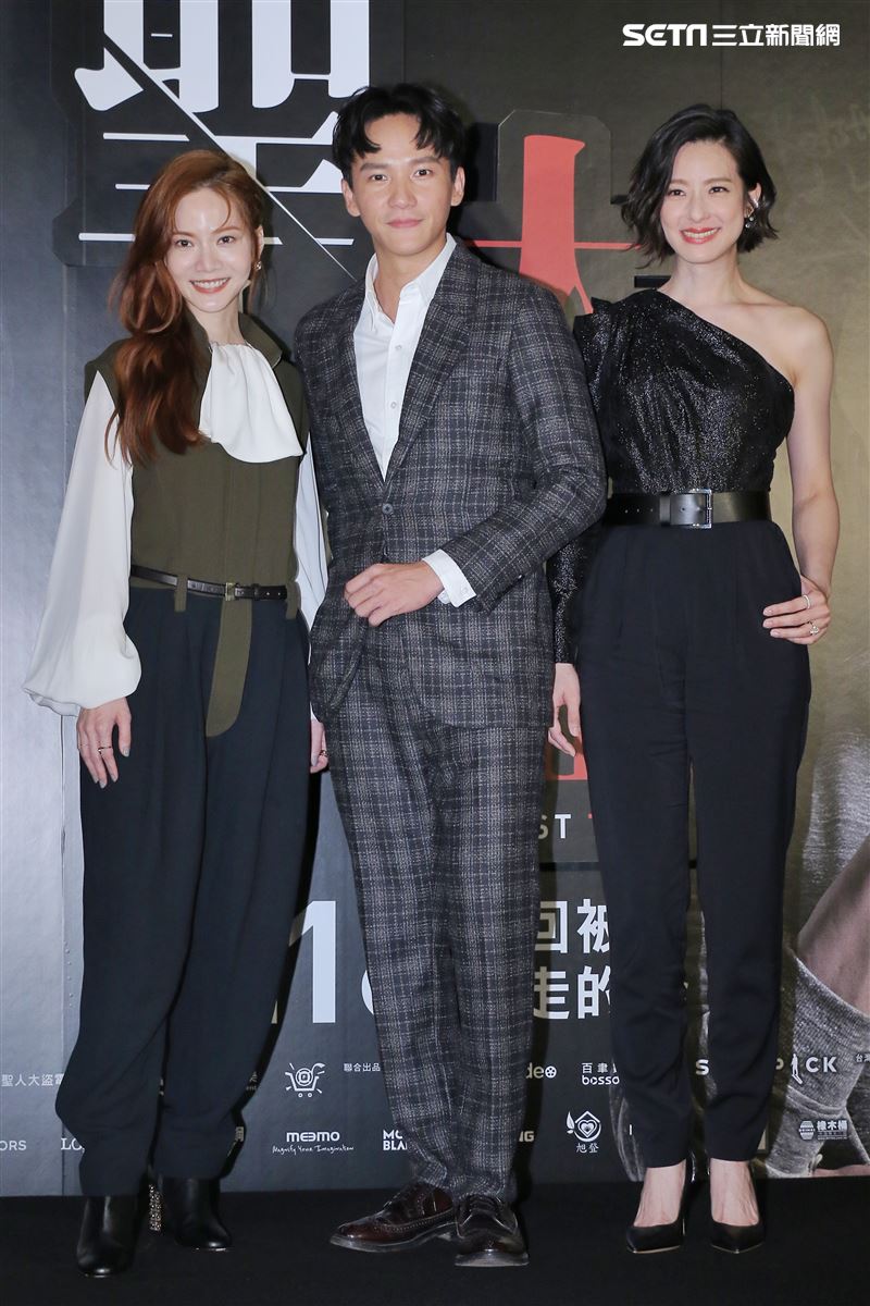 《聖人大盜》首映會，主演賴雅妍、曹晏豪、曾之喬。（圖／記者林士傑攝影）