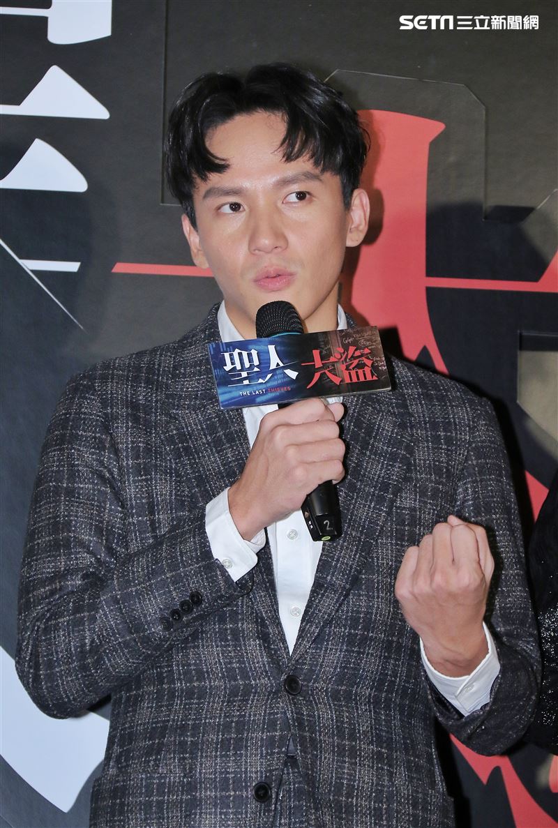 《聖人大盜》首映會，主演曹晏豪。（圖／記者林士傑攝影）