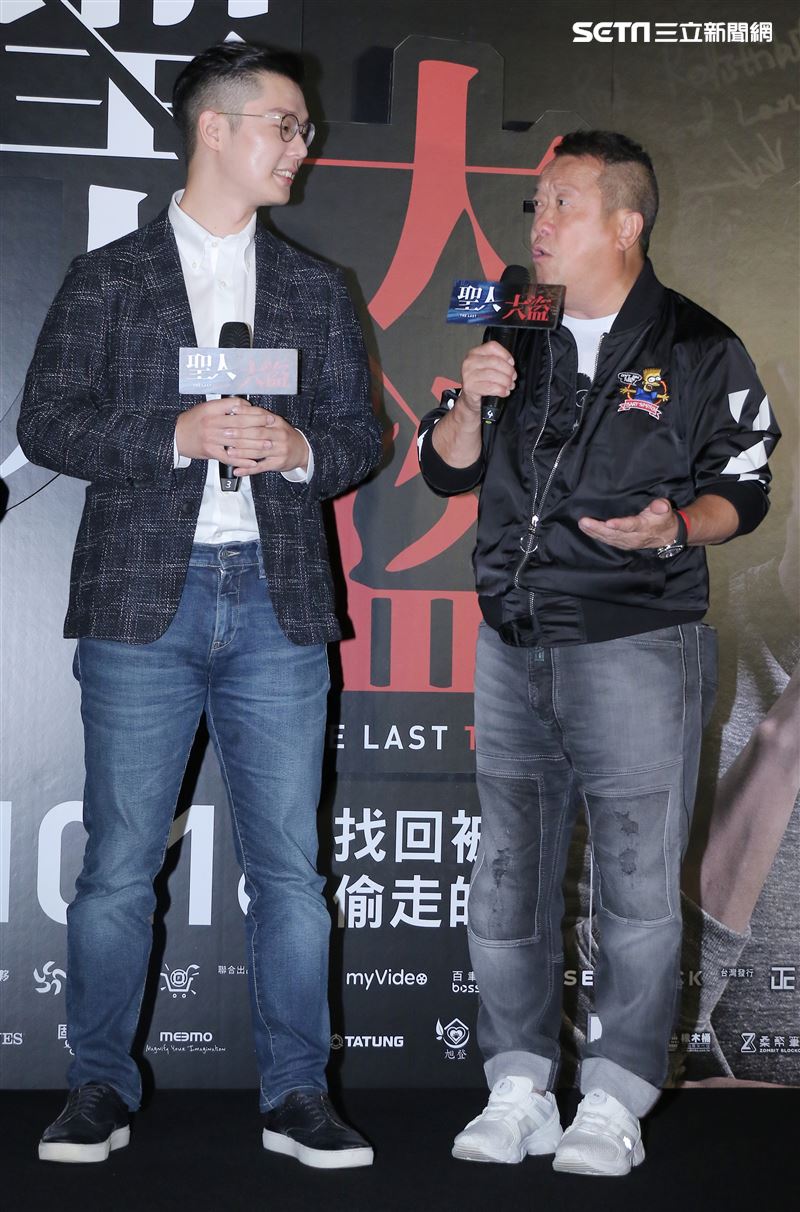 《聖人大盜》首映會，監製曾志偉，導演徐嘉凱。（圖／記者林士傑攝影）