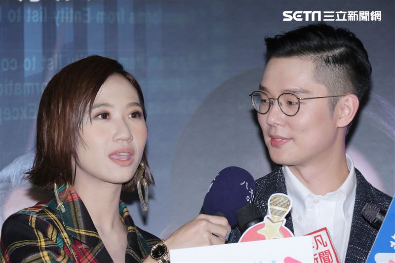 《聖人大盜》首映會，lulu與徐嘉凱。（圖／記者林士傑攝影）