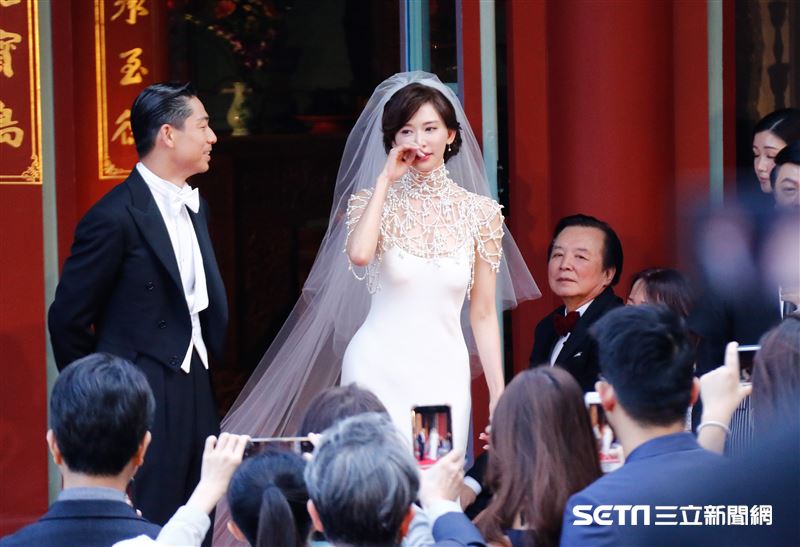 林志玲和AKIRA世紀婚禮。（圖／記者林聖凱攝影）