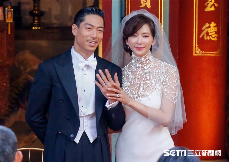 林志玲和AKIRA世紀婚禮。（圖／記者林聖凱攝影）