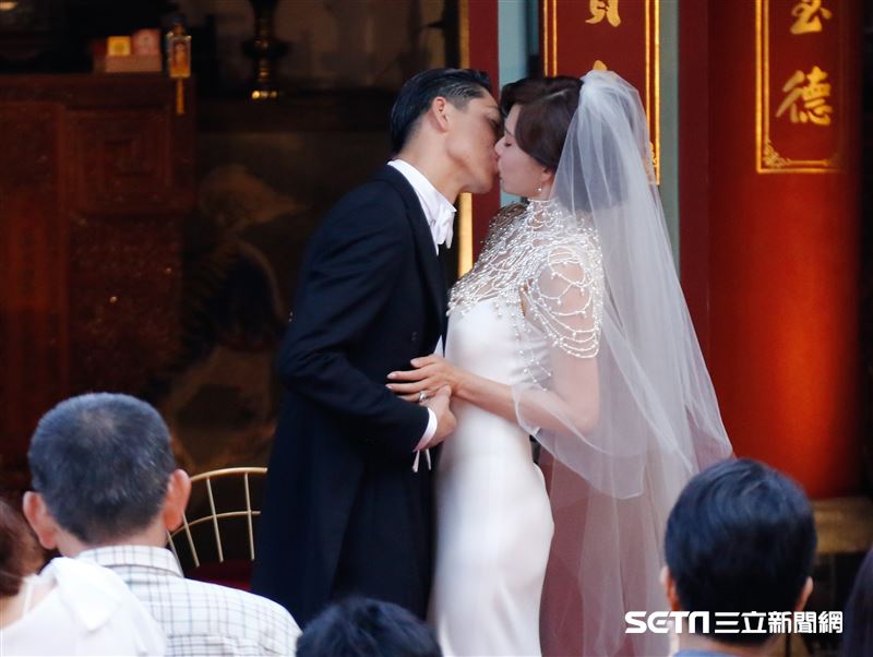 林志玲和AKIRA世紀婚禮。（圖／記者林聖凱攝影）