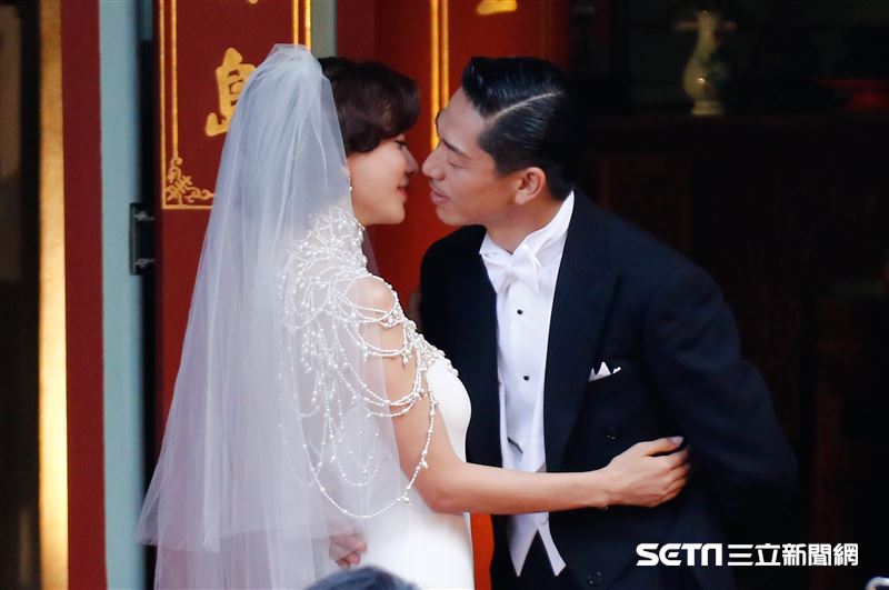 林志玲和AKIRA世紀婚禮。（圖／記者林聖凱攝影）