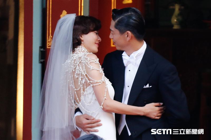 林志玲和AKIRA世紀婚禮。（圖／記者林聖凱攝影）