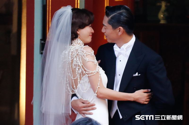 林志玲和AKIRA世紀婚禮。（圖／記者林聖凱攝影）