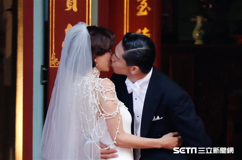 林志玲和AKIRA世紀婚禮。（圖／記者林聖凱攝影）