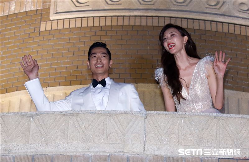 林志玲和AKIRA世紀婚禮。（圖／記者林聖凱攝影）