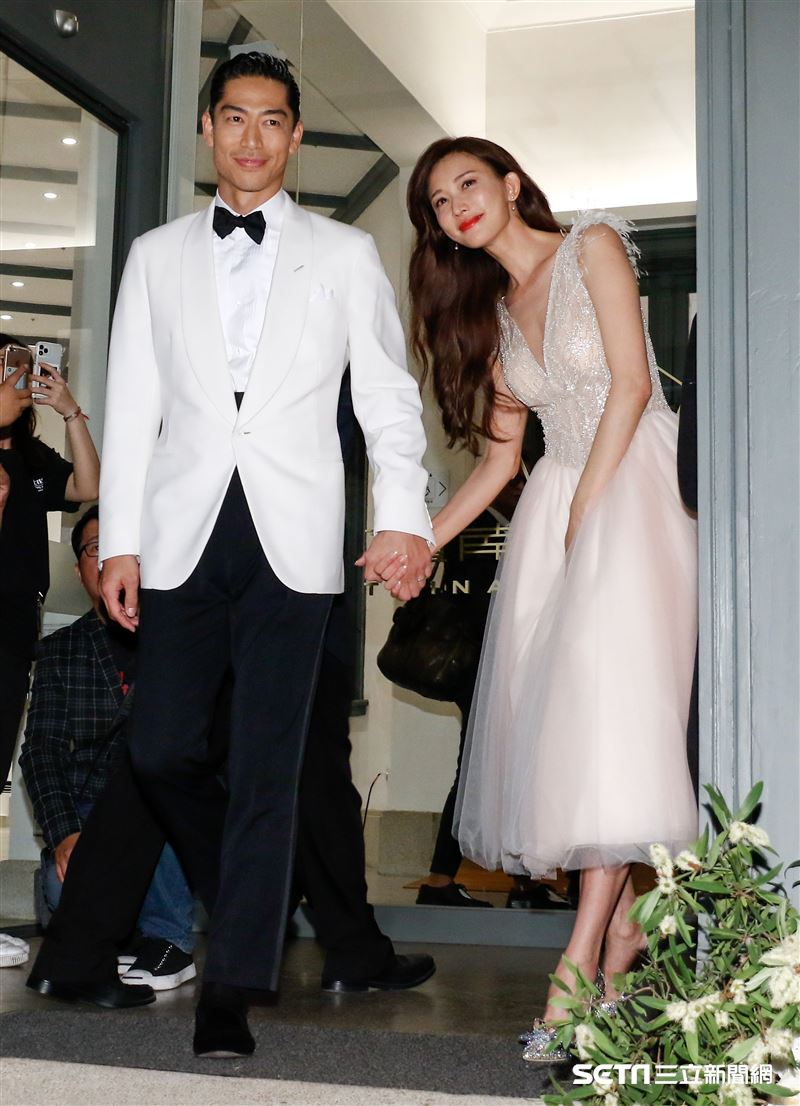 林志玲和AKIRA世紀婚禮。（圖／記者林聖凱攝影）