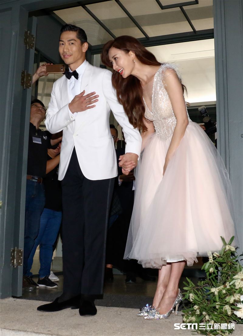 林志玲和AKIRA世紀婚禮。（圖／記者林聖凱攝影）