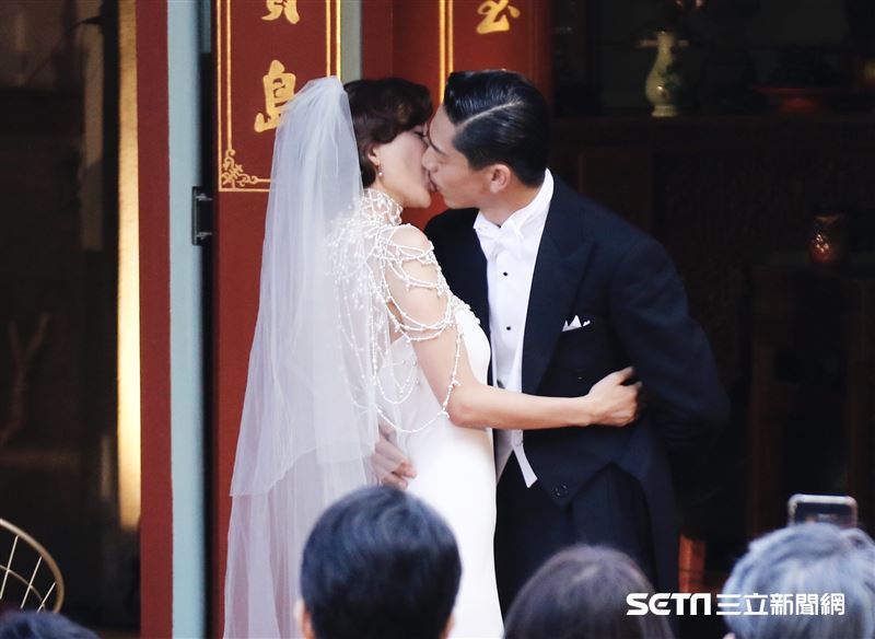 林志玲和AKIRA世紀婚禮。（圖／記者林聖凱攝影）