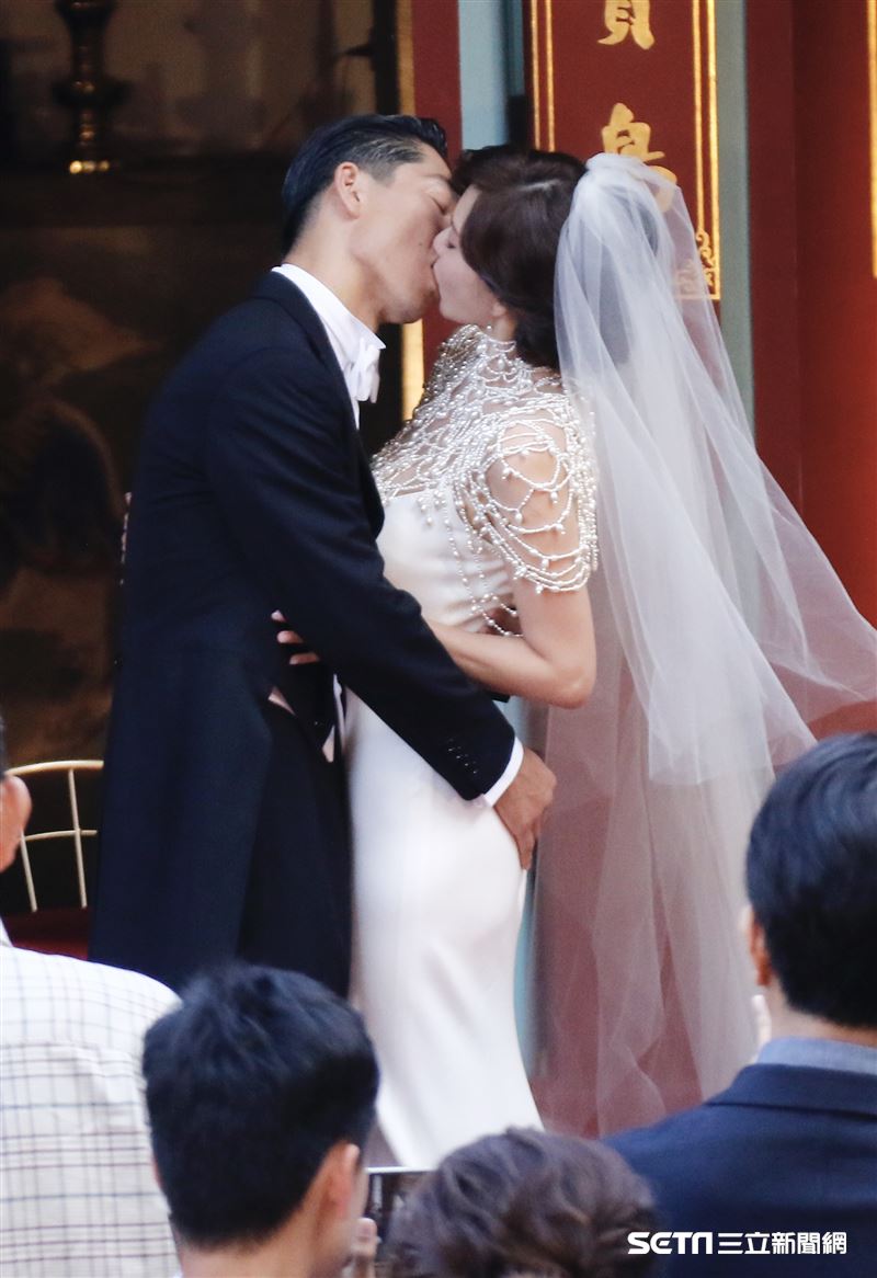 林志玲和AKIRA世紀婚禮。（圖／記者林聖凱攝影）