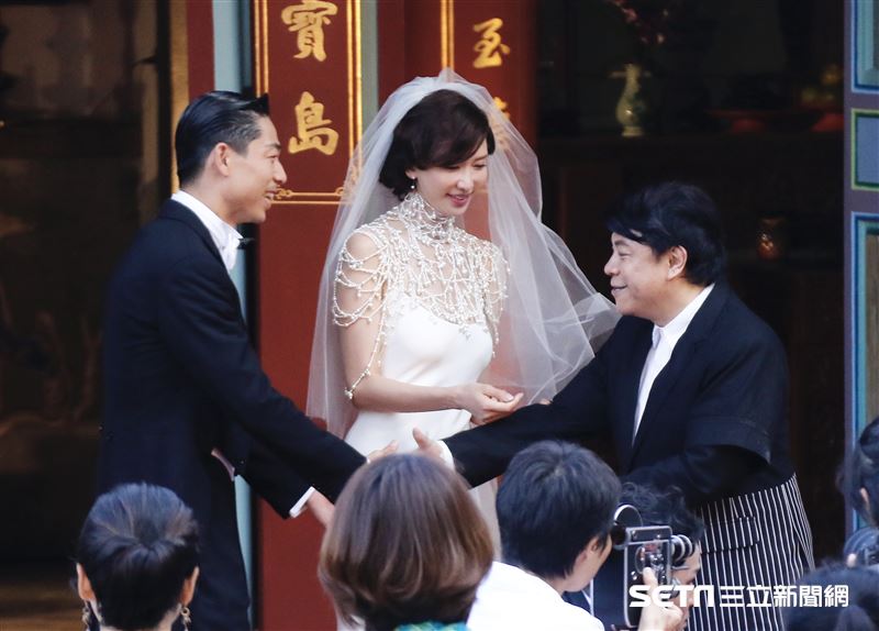 林志玲和AKIRA世紀婚禮。（圖／記者林聖凱攝影）