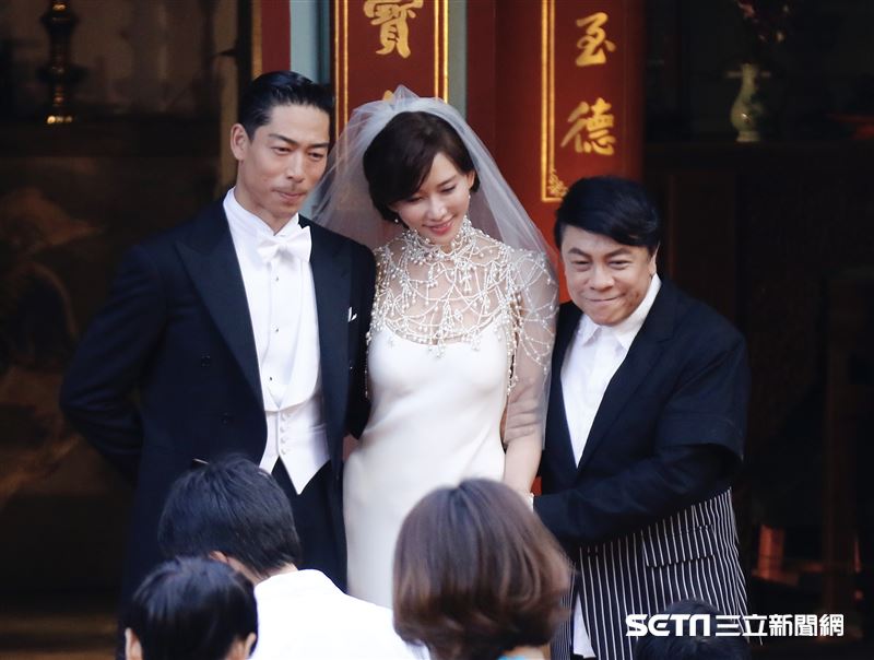 林志玲和AKIRA世紀婚禮。（圖／記者林聖凱攝影）