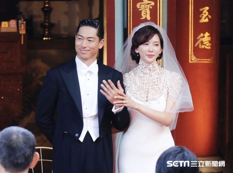 林志玲和AKIRA世紀婚禮。（圖／記者林聖凱攝影）