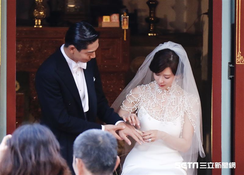林志玲和AKIRA世紀婚禮。（圖／記者林聖凱攝影）