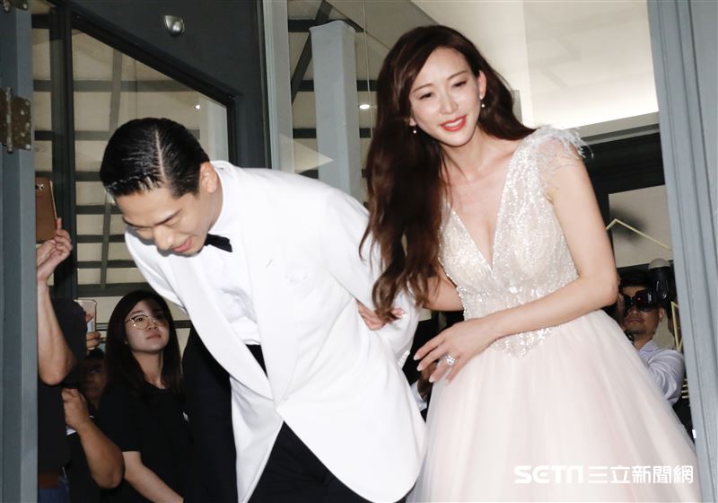 林志玲和AKIRA世紀婚禮。（圖／記者林聖凱攝影）